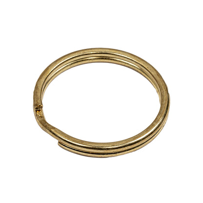 Gold Metal Split Keychain Ring - 1.0625"