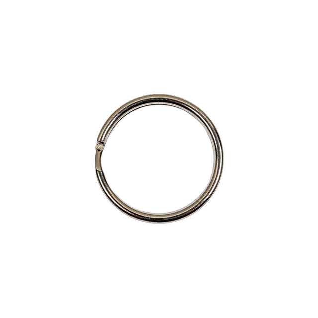 Nickel Metal Split Keychain Ring - 0.625"