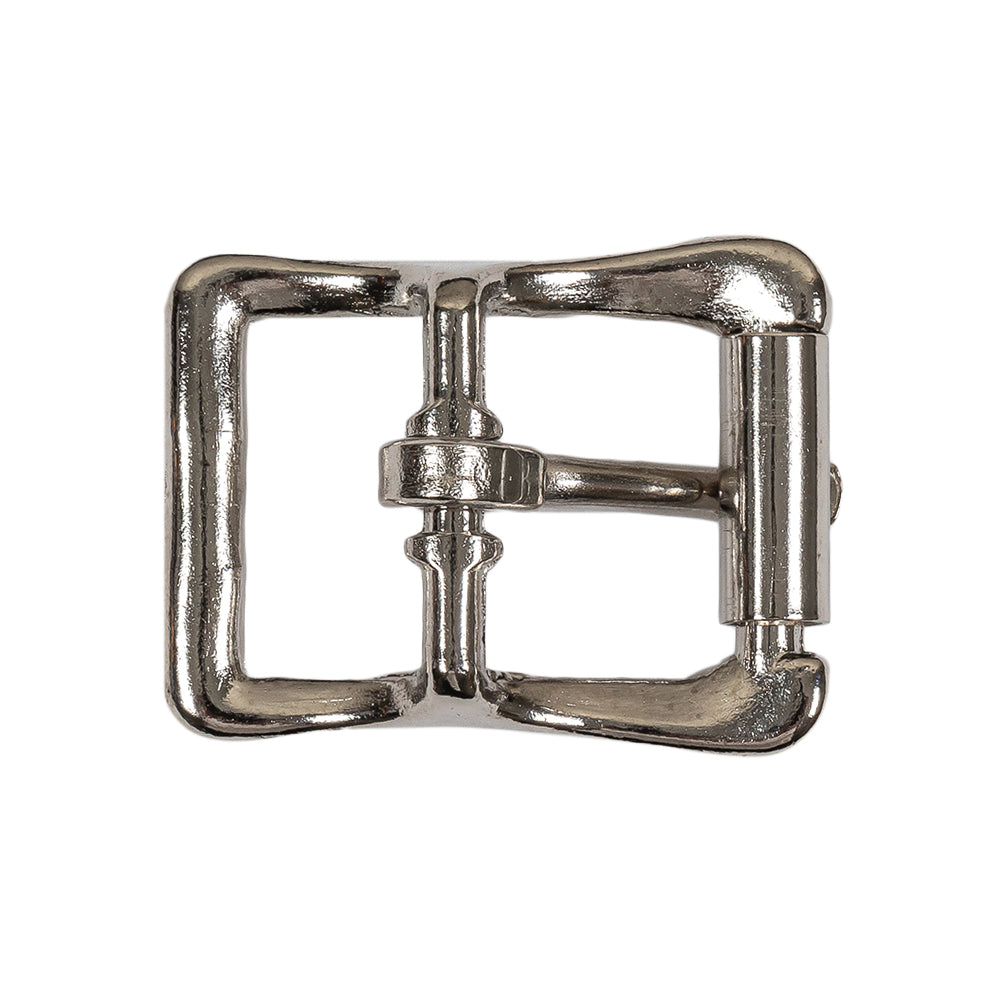 Silver Bent Organic Rectangle Metal Buckle - 1" x 1.25" - Detail - Image 3 of 4