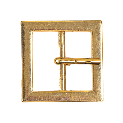 Gold Square Frame Metal Buckle - 1.375" x 1.375"