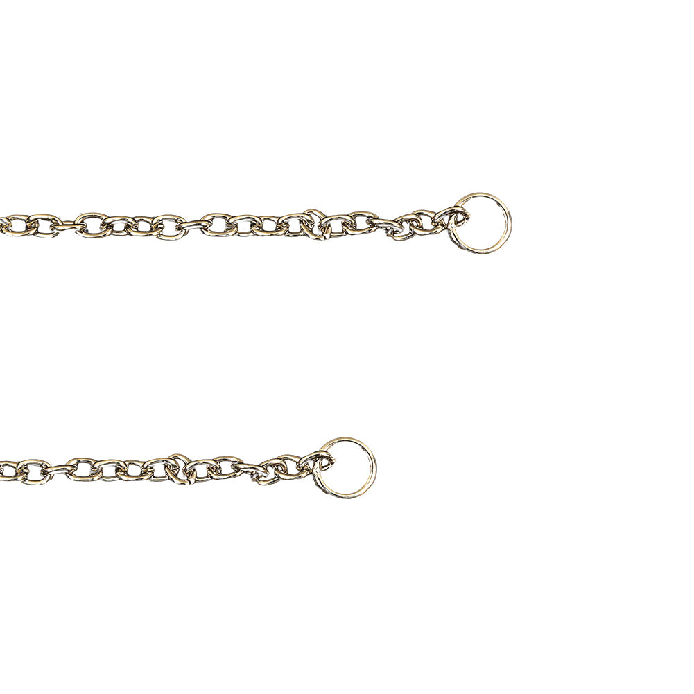 Silver Chain Purse Strap with O Rings - 44" X 0.375" Folded