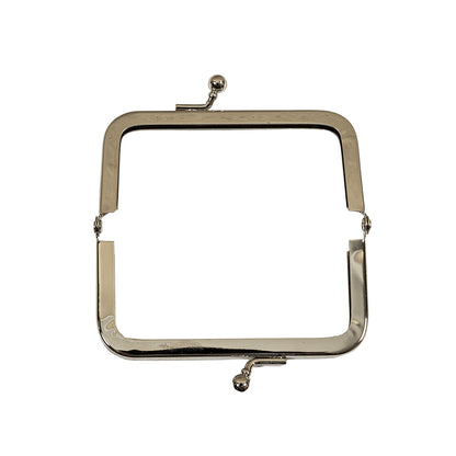 Silver Rectangular Coin Purse Frame - 2.25" X 3.375" Detail