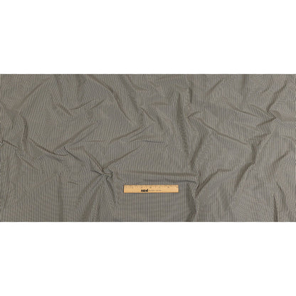 Black and Cream Little Checks Cotton and Polyester Shirting Full