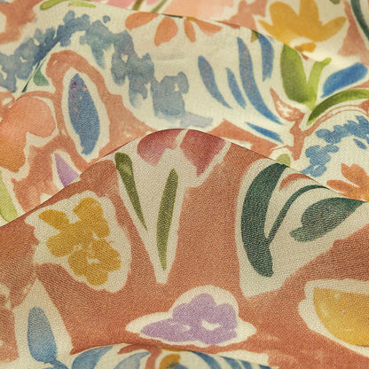 Mood Exclusive Dusty Rose Collection of Cuttings Viscose Georgette Detail