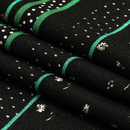 Mood Exclusive Stripes of Fancy Viscose Crepe Folded