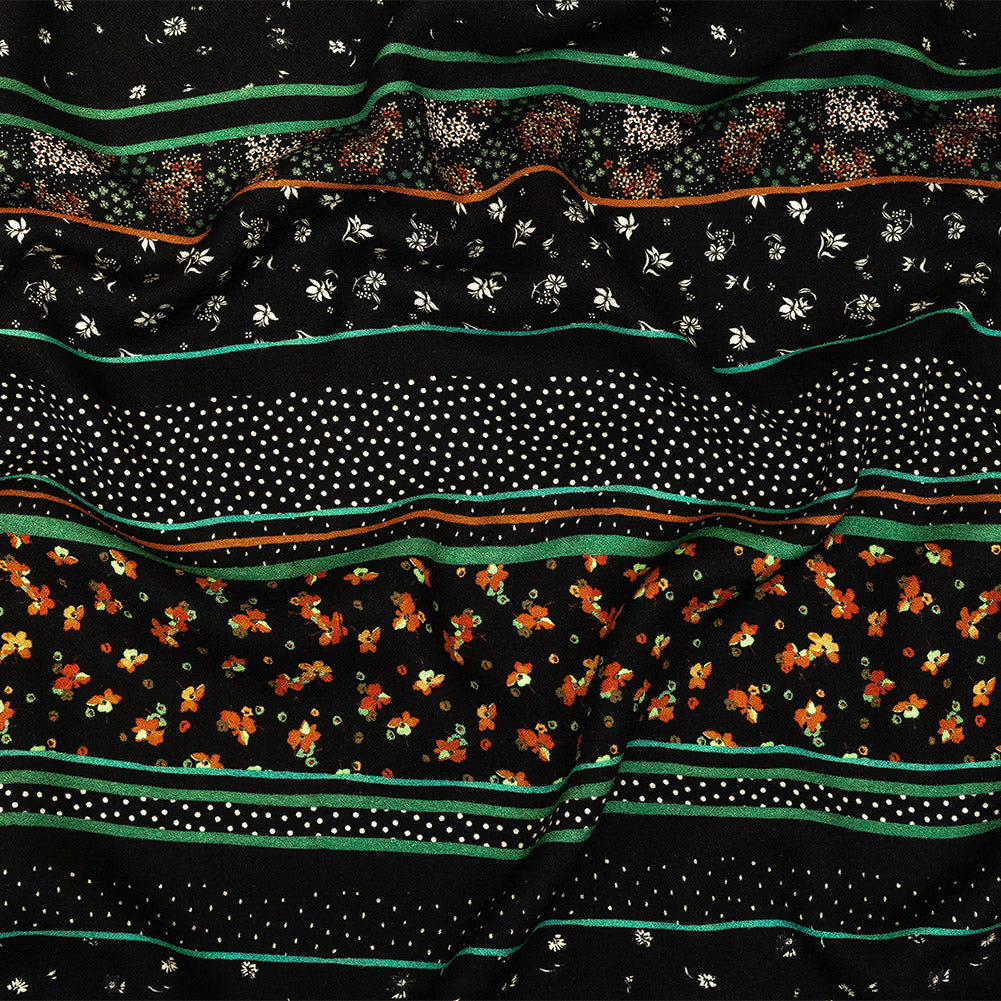 Mood Exclusive Stripes of Fancy Viscose Crepe