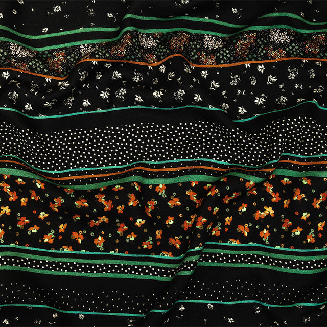 Mood Exclusive Stripes of Fancy Viscose Crepe
