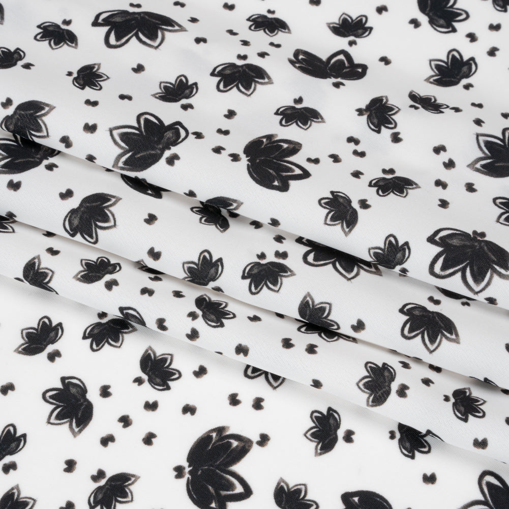Mood Exclusive Small Lazy Lotus Polyester Crepe Folded