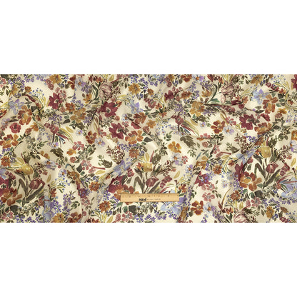 Mood Exclusive White Morning Glories Viscose Georgette Full