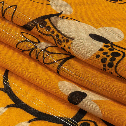 Mood Exclusive Artisan's Gold Amoeba Metallic Pinstriped Viscose Dobby Detail