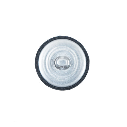 Black Silk Covered Button - 30L/19mm Detail