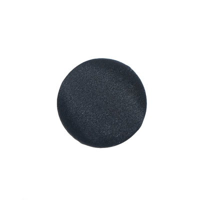 Black Silk Covered Button - 30L/19mm
