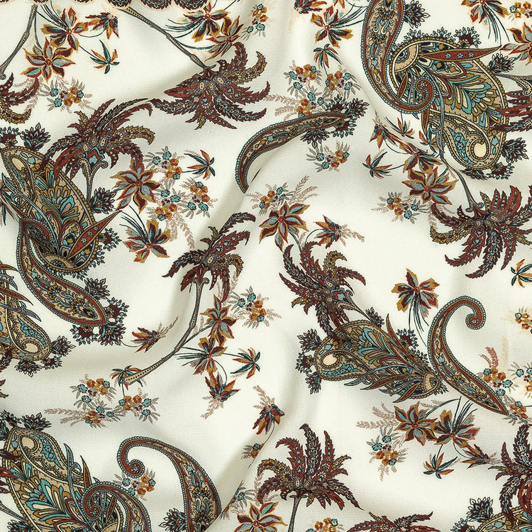 template--26688905969737__main-Sustainable Viscose Crepe Panel - Teal and Burgundy Paisley Decorative Squares - Mood Exclusive Destination Dubai