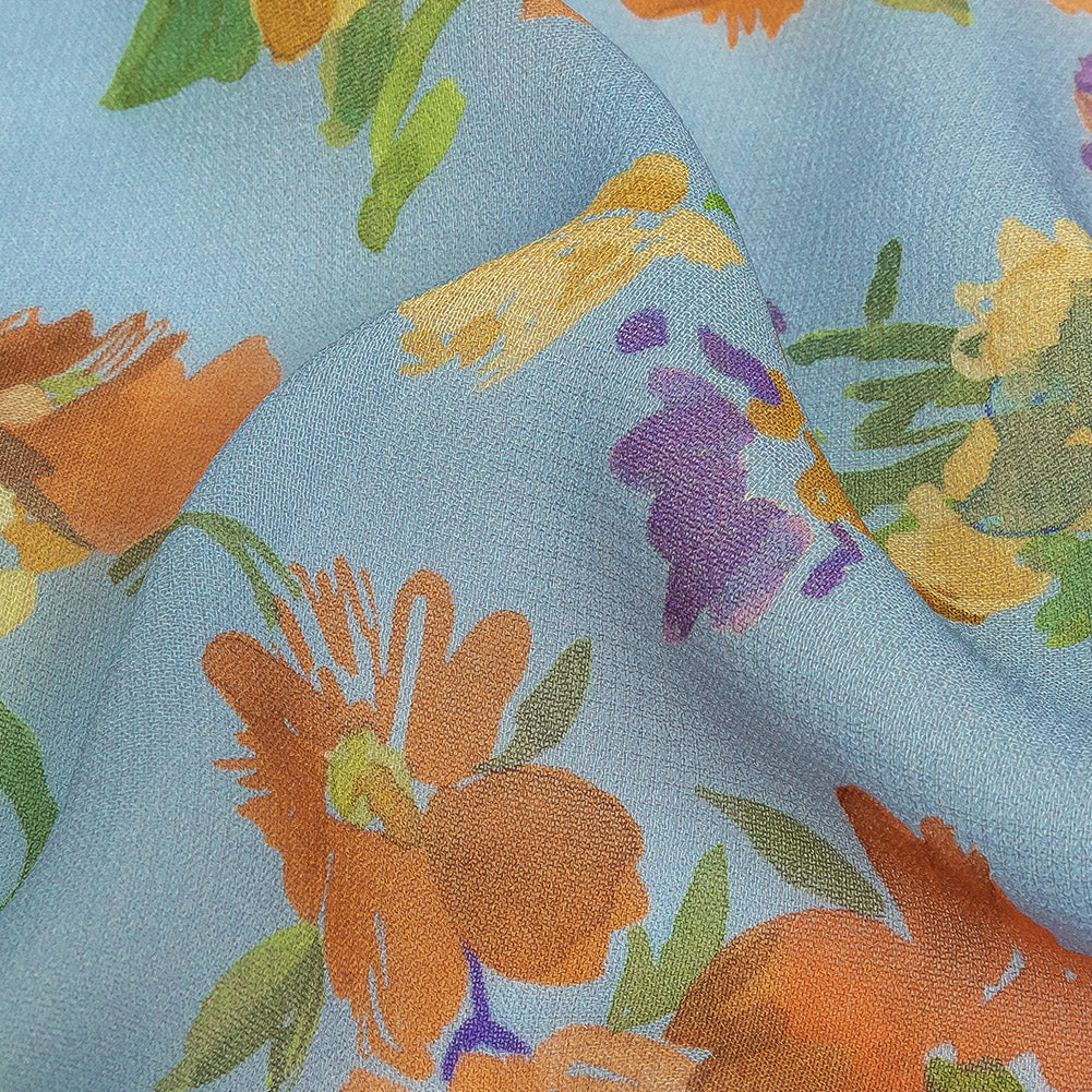 Mood Exclusive Blue Artist's Allure Viscose Georgette Detail