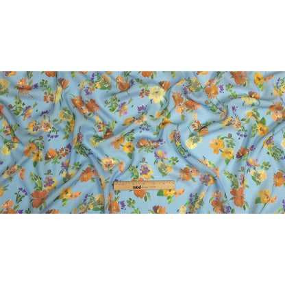 Mood Exclusive Blue Artist's Allure Viscose Georgette Full