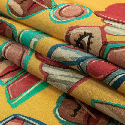 Mood Exclusive Cornsilk Glam Guru Viscose Poplin Folded