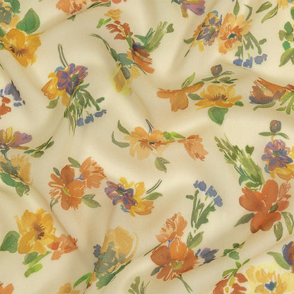 Mood Exclusive Beige Artist's Allure Viscose Georgette