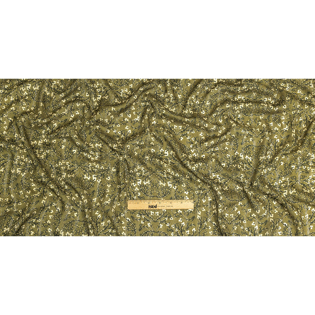 Mood Exclusive Stately Sprouts Metallic Pinstriped Viscose Dobby Full
