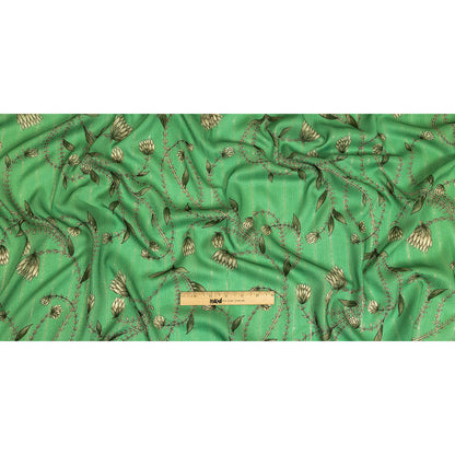 Mood Exclusive Greenbriar Vines Victorious Metallic Pinstriped Viscose Dobby Full