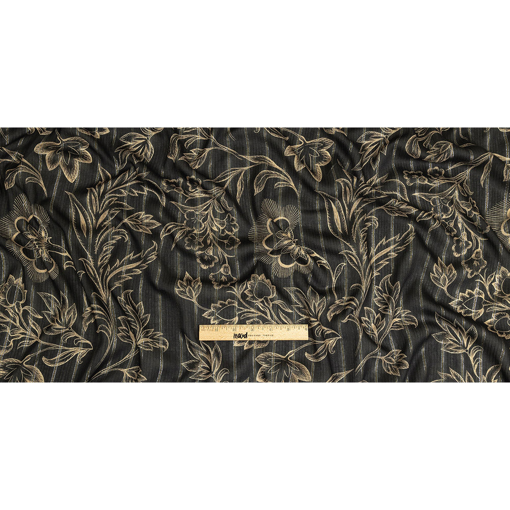 Mood Exclusive Meteorite Joy of Juliet Metallic Pinstriped Viscose Dobby Full