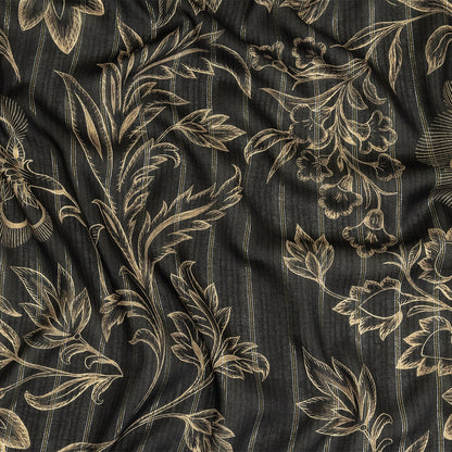 Mood Exclusive Meteorite Joy of Juliet Metallic Pinstriped Viscose Dobby