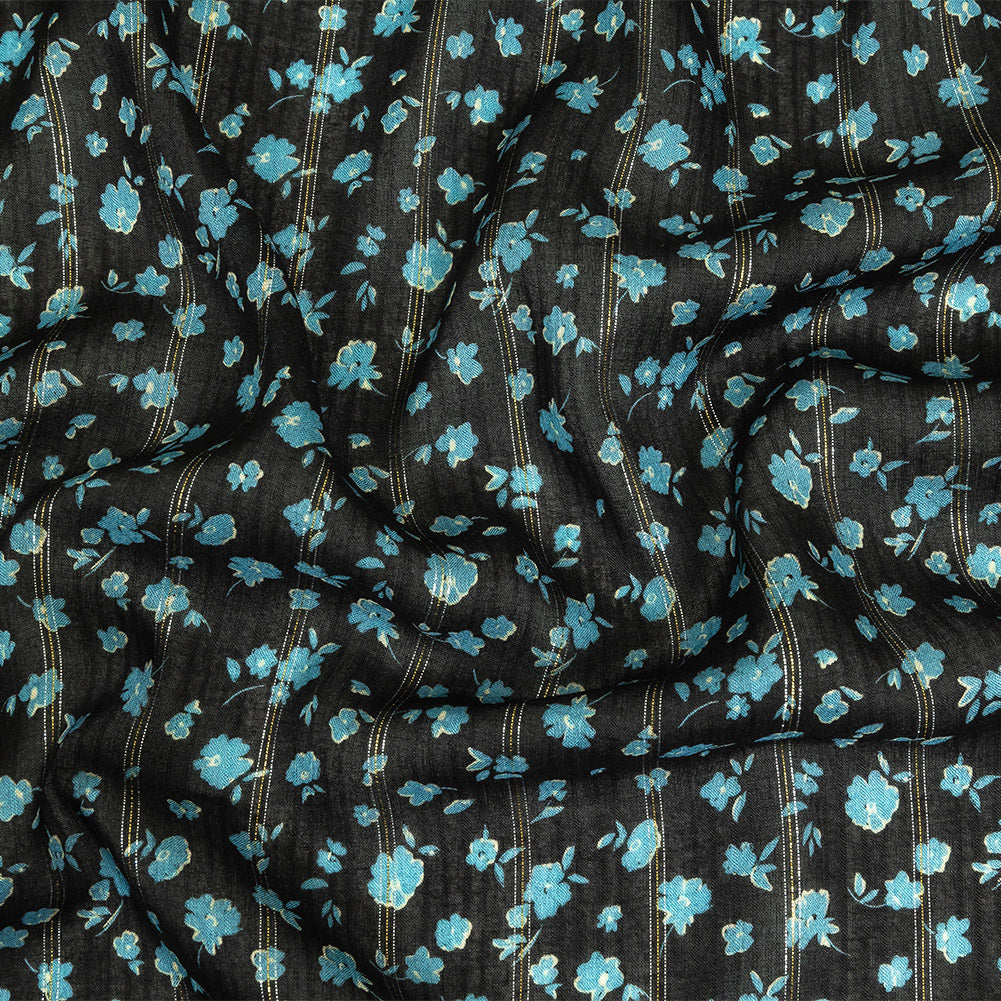 Mood Exclusive Tap Shoe Delicate Dignity Metallic Pinstriped Viscose Dobby