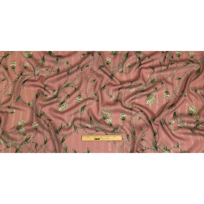 Mood Exclusive Dusty Rose Vines Victorious Metallic Pinstriped Viscose Dobby Full
