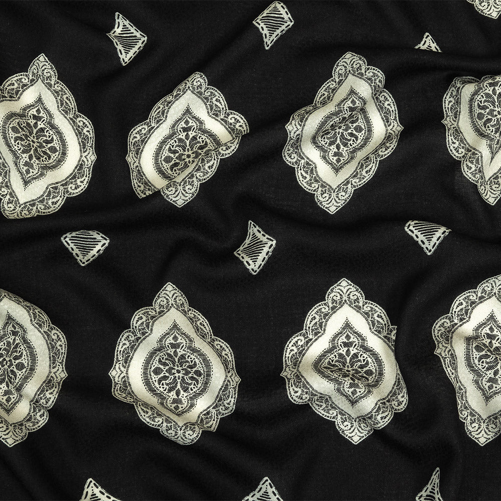 Mood Exclusive Caviar Antique Athenaeum Spotted Viscose Jacquard