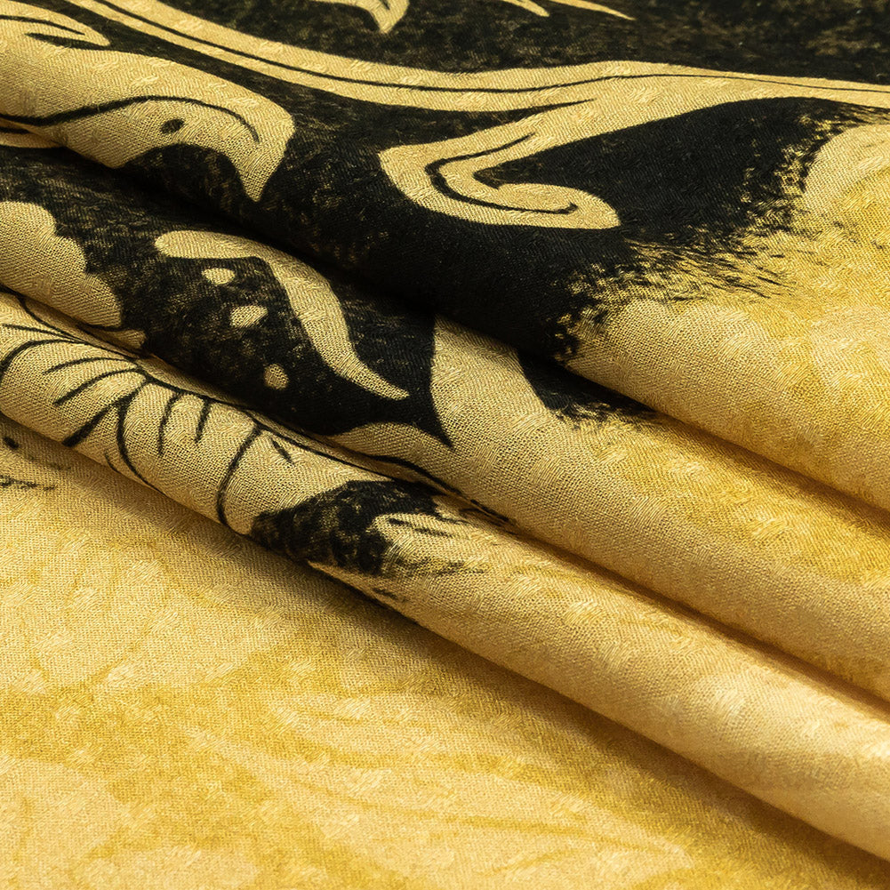 Mood Exclusive Green Thornfield Hall Spotted Viscose Jacquard Folded