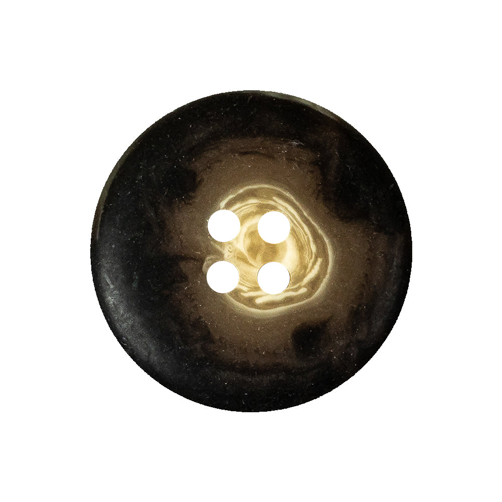 Twill and Peat Swirls Plastic 4-Hole Dish Button - 40L/25.5mm Detail