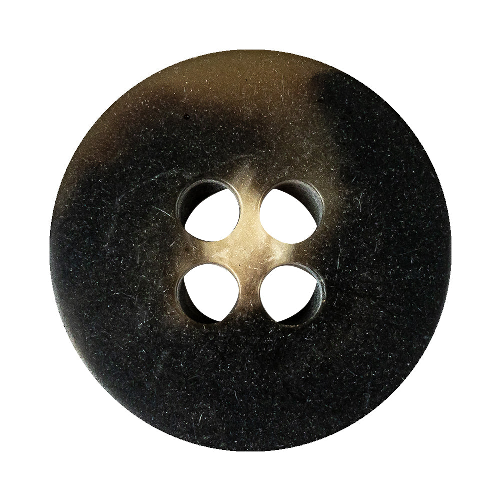 Chestnut Swirls Inkwell Plastic 4-Hole Button - 54L/34mm Detail