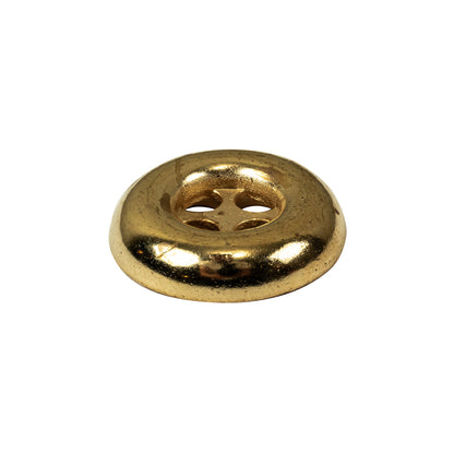 Italian Gold 4-Hole Deepwell Metal Button - 36L/23mm Folded