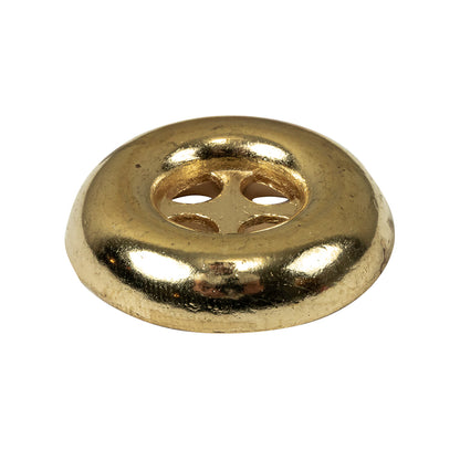 Italian Gold 4-Hole Deepwell Metal Button - 44L/28mm Folded