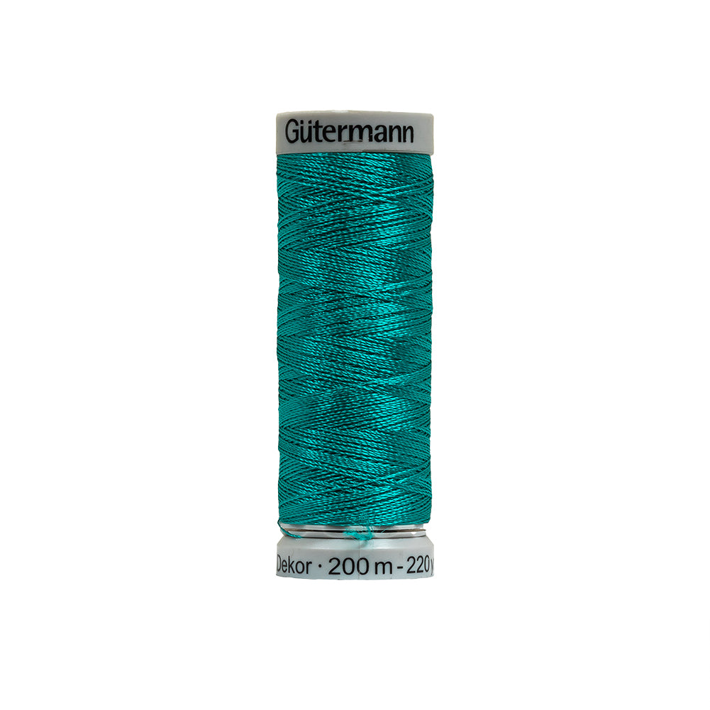 Gutermann Machine Embroidery Thread 200m - 7550 Medium Turquoise