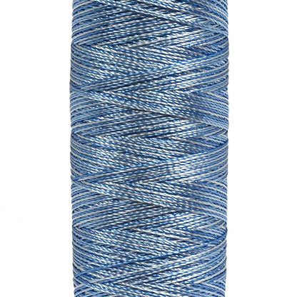 Gutermann Machine Embroidery Thread 200m - 9982 Varigated Blue Detail