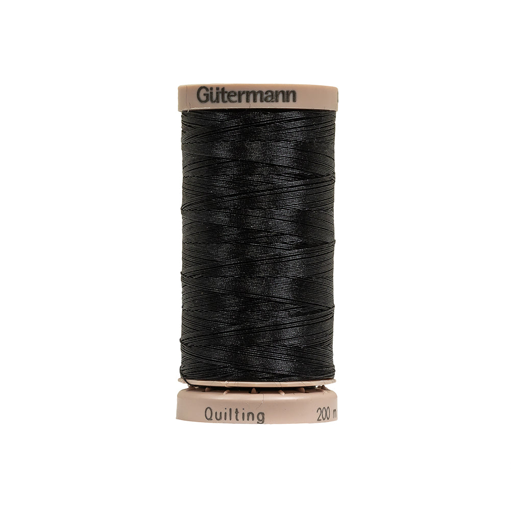 Gutermann Hand Quilting Cotton Thread 200m - 5201 Black