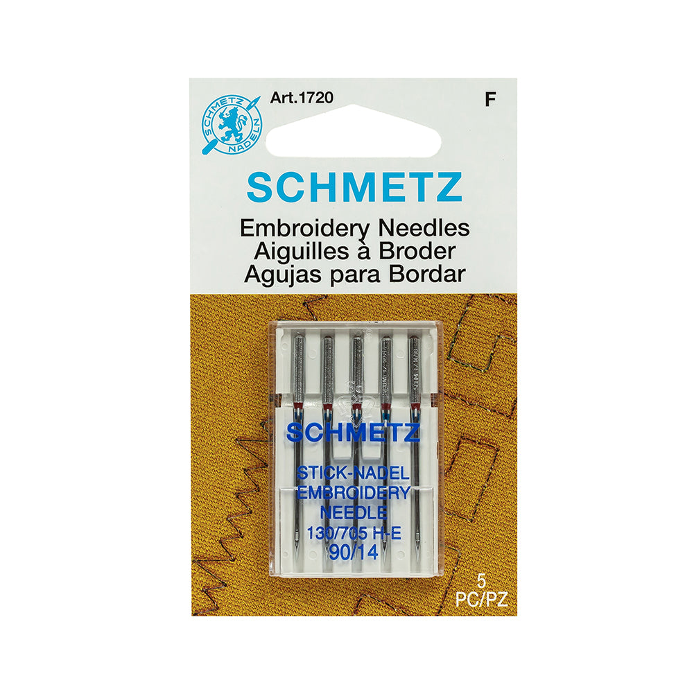 Schmetz Embroidery Machine Needles - 90/14 - 5 ct