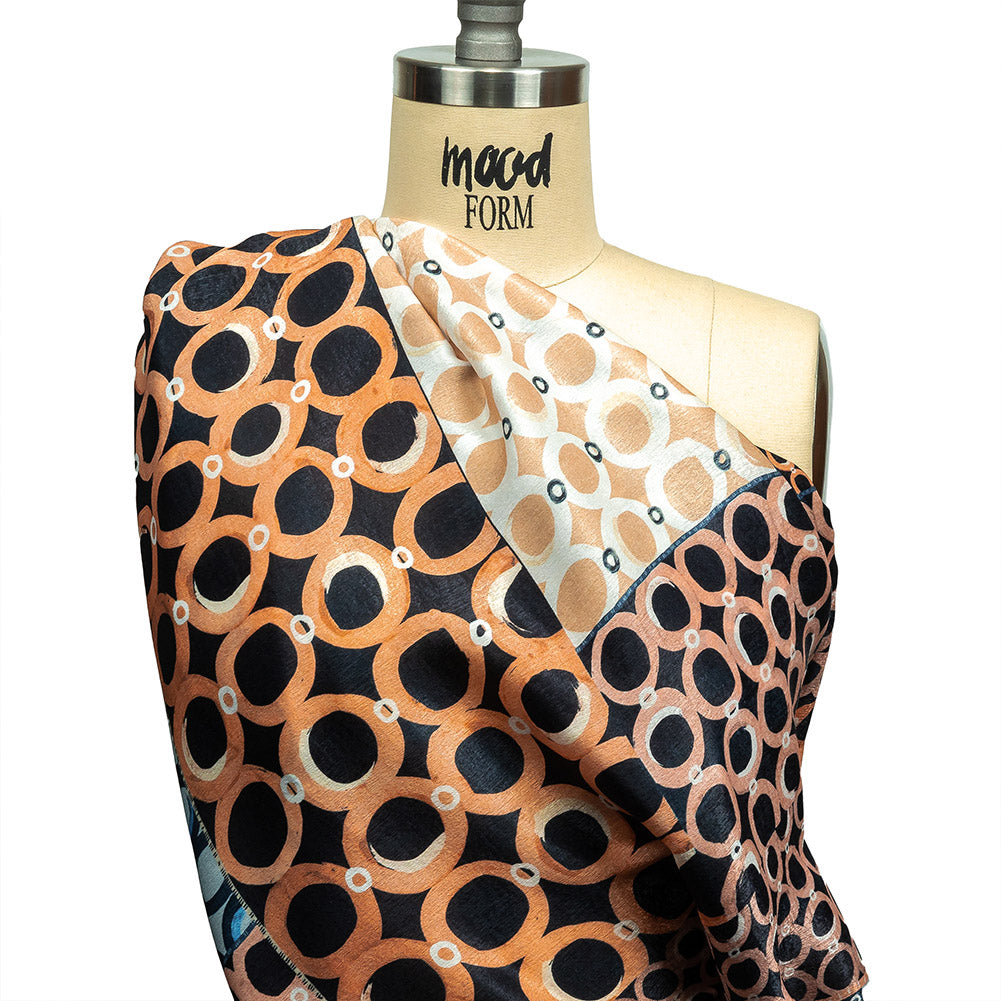 Mood Exclusive Ring Light Polyester Crepe de Chine Drape