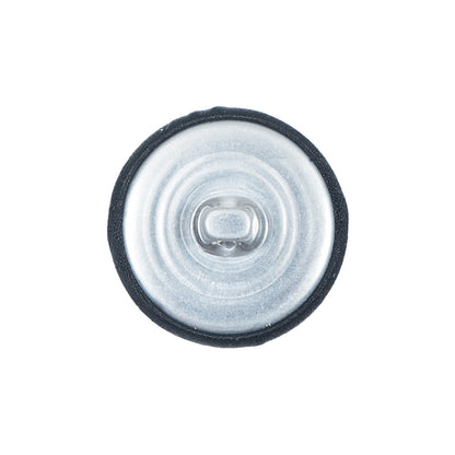 Black Silk Covered Button - 36L/23mm Detail