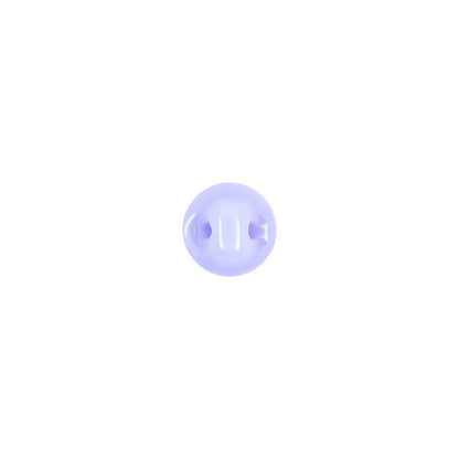 European Periwinkle Self Back Glass Button - 12L/7.5mm