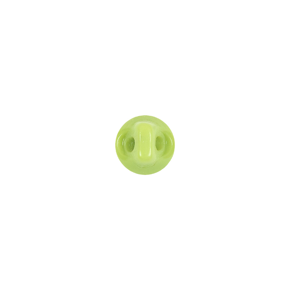 European Green Self Back Glass Button - 12L/7.5mm