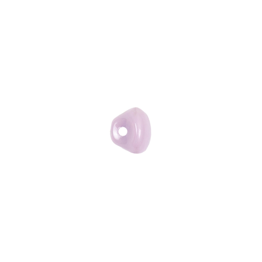 European Dark Lilac Self Black Glass Button - 12L/7.5mm Detail