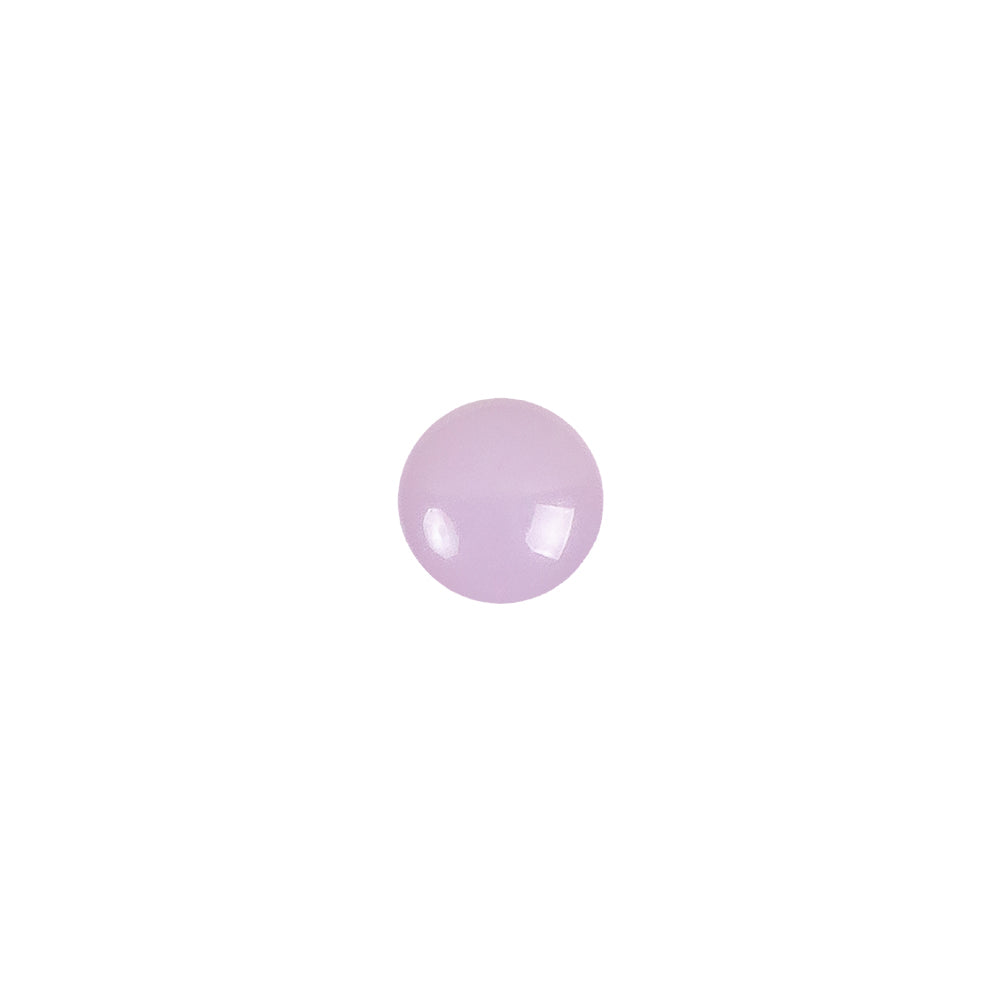 European Dark Lilac Self Black Glass Button - 12L/7.5mm