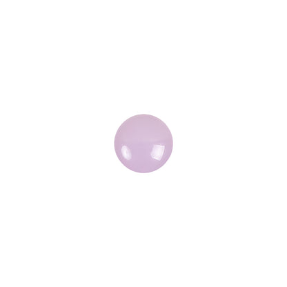 European Dark Lilac Self Black Glass Button - 12L/7.5mm