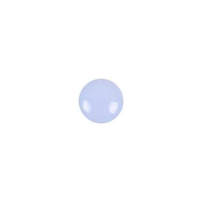European Light Blue Self Back Glass Button - 14L/9mm