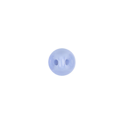 European Periwinkle Self Back Glass Button - 14L/9mm