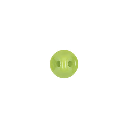 European Green Self Back Glass Button - 14L/9mm