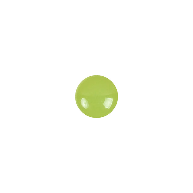 European Green Self Back Glass Button - 14L/9mm