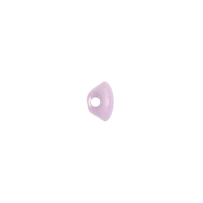 European Dark Lilac Self Back Glass Button - 14L/9mm Detail