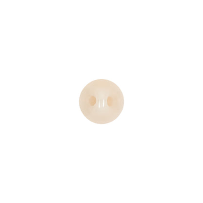 European Beige Half Domed Self Back Glass Button - 14L/9mm